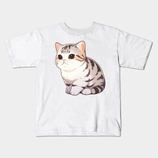 Cute American Shorthair Cat Kids T-Shirt